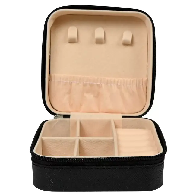 Benson Sieradendoos Reis - Compact - Zwart - Voor Ringen en Oorbellen