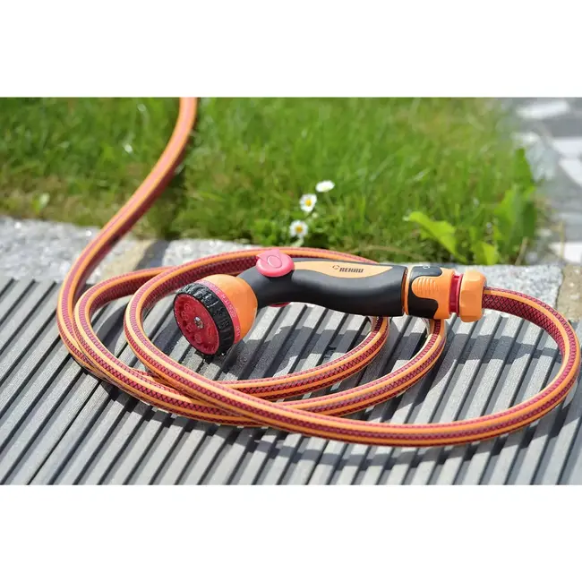Rehau Complete tuinslangset - 25 meter - 7-standen spuitpistool - oranje