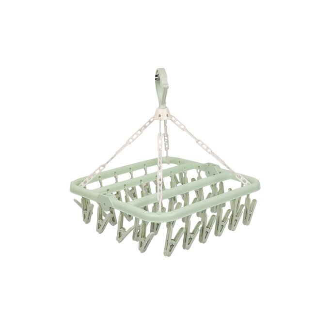 Benson Opvouwbare droogcarrousel - 32 knijpers - ideaal voor kleine ruimtes - compact en efficiënt