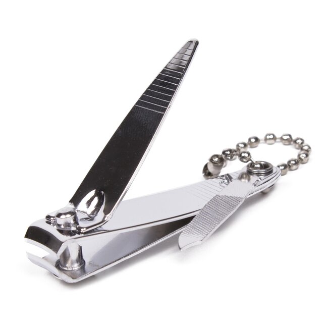 Benson Compacte nagelknipper met vijl en sleutelhanger - 55 mm - metaal