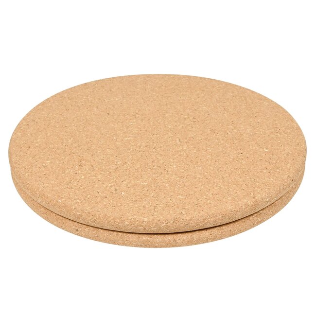 Benson Set van 2 kurken pannenonderzetters - hittebestendig - diameter 20 cm - milieuvriendelijk