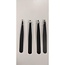 Benson 4-delige pincet set - veelzijdig - zwart - 9 cm