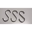 Benson Set platte S-haken - roestvrij staal - 70 mm - 3 stuks - stevig ontwerp