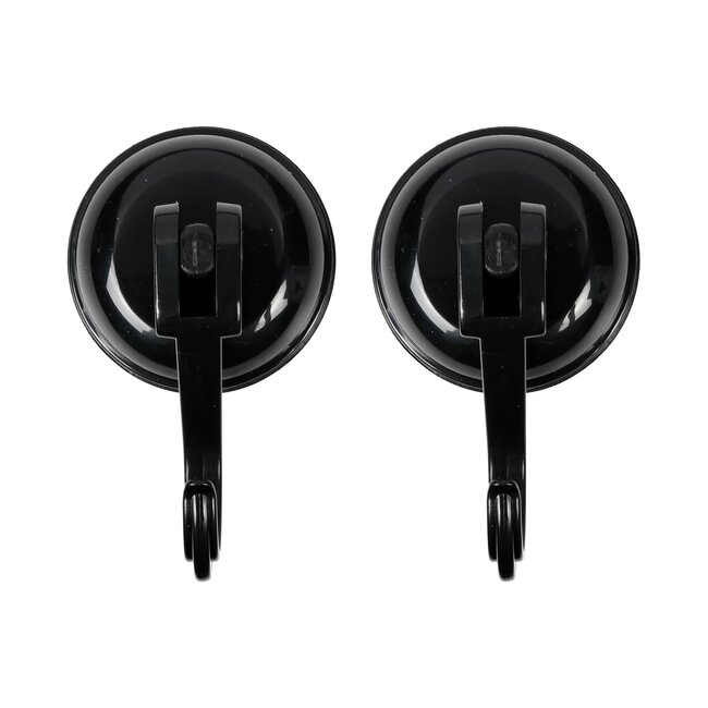 Benson Haak met zuignap - 55 mm - zwart - draagt tot 6 kg - per stuk