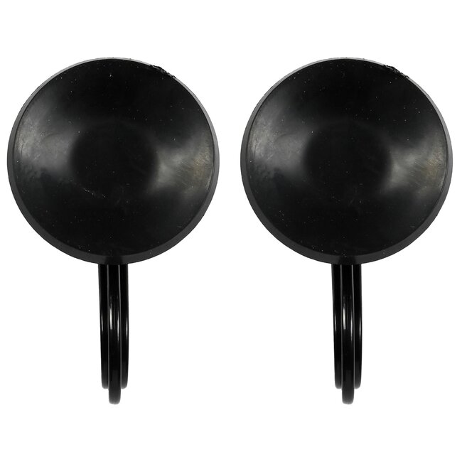 Benson Haak met zuignap - 55 mm - zwart - draagt tot 6 kg - per stuk