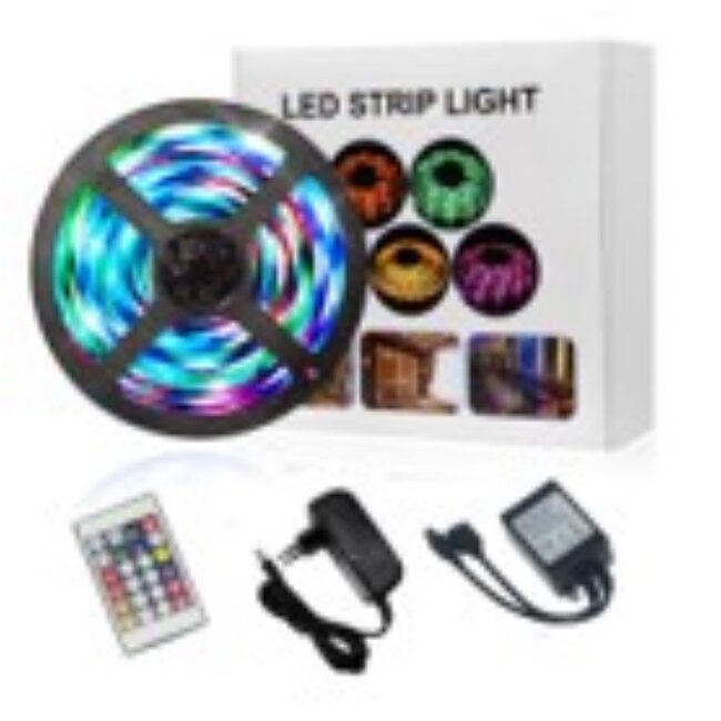 Benson Flexibele LED strip - kleurrijk - waterdicht IP65 - 5 meter - voor binnen en buiten