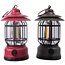 Benson Oplaadbare en dimbare retro campinglamp - 16.6 x 9.6 cm - rood/groen