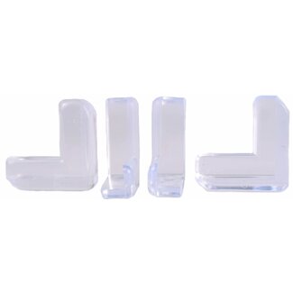 Benson Transparante hoekbeschermers - 90 graden - 4 stuks - kinderveiligheid - PVC en acryl