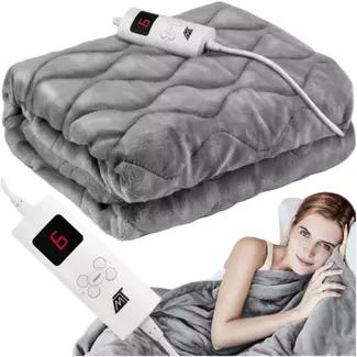 Malatec Elektrische Fleece Deken 180x130 cm met 6 Warmtestanden