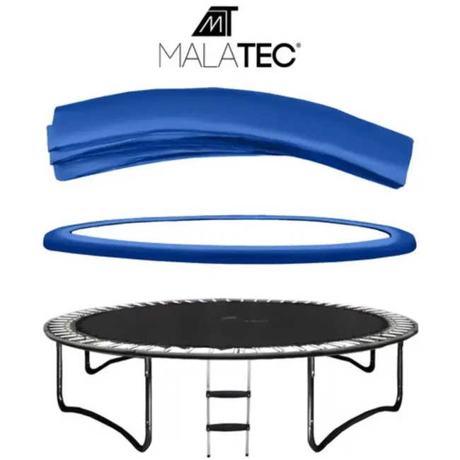 Malatec Spring Cover - Trampoline Beschermrand 244-252 cm - Blauw - UV-bestendig
