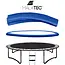 Malatec Spring Cover - Trampoline Beschermrand 244-252 cm - Blauw - UV-bestendig