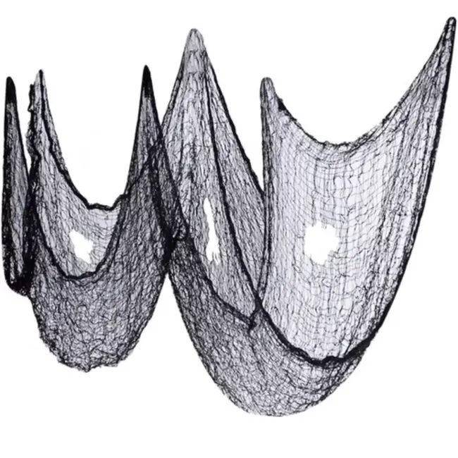 Malatec Kunstmatige Spinnenweb Decoratie - 198x76 cm - Realistisch & Groot