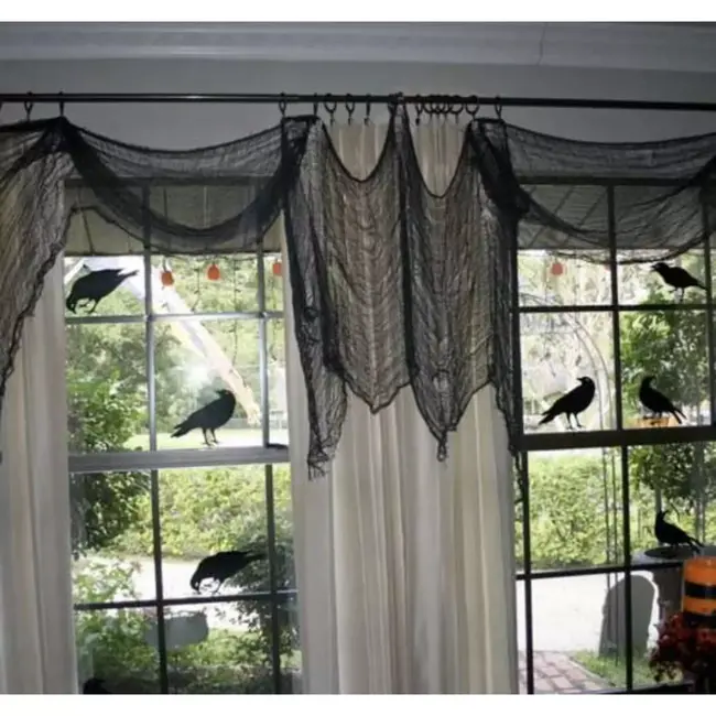 Malatec Kunstmatige Spinnenweb Decoratie - 198x76 cm - Realistisch & Groot