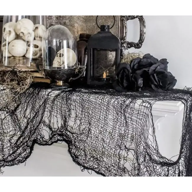 Malatec Kunstmatige Spinnenweb Decoratie - 198x76 cm - Realistisch & Groot