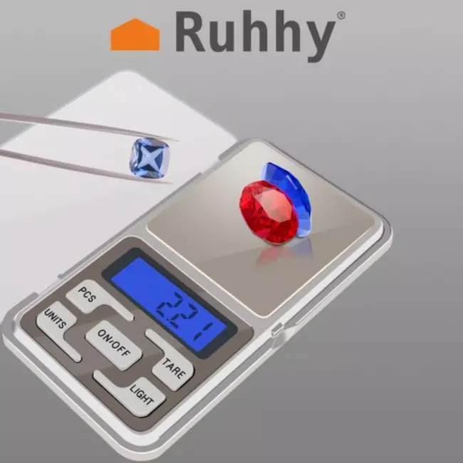 Ruhhy Precisieweegschaal - 200 g / 0.01 g - Professioneel & Handzaam