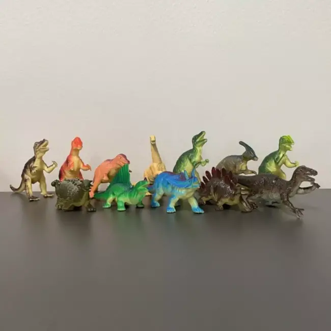 Kruzzel Dinosaurussen Figuren Set - 12 Stuks - Realistisch en Kleurrijk