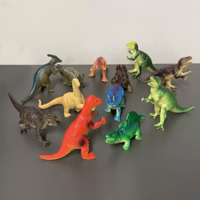 Kruzzel Dinosaurussen Figuren Set - 12 Stuks - Realistisch en Kleurrijk