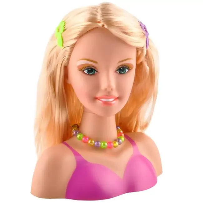 Kruzzel Kapsalon Hoofd voor Kinderen - Met Accessoires & Roterend Hoofd