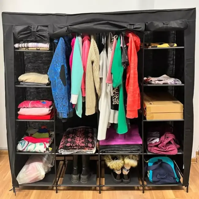 Ruhhy Opvouwbare Stoffen Kledingkast - 170x170 cm - Lichtgewicht & Praktisch