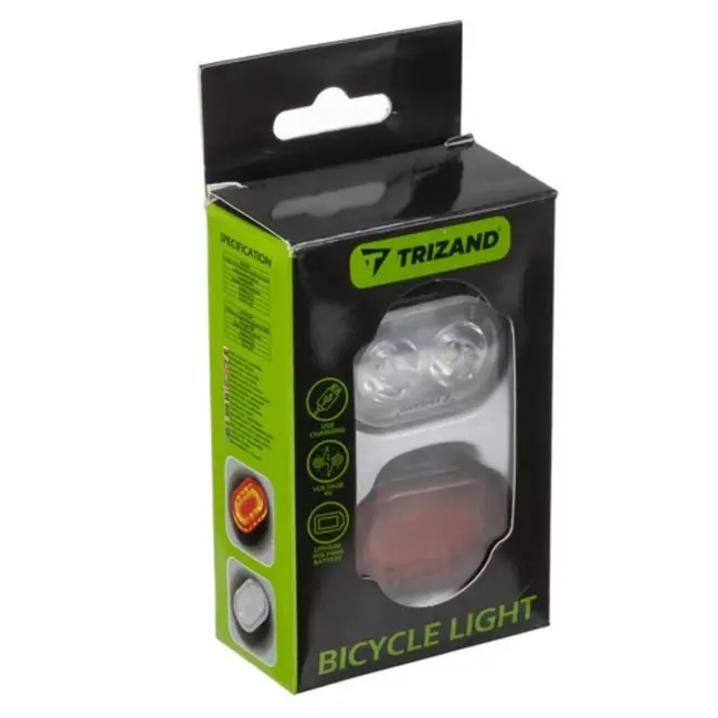Trizand Fietsverlichting Set - USB Oplaadbaar & Waterbestendig
