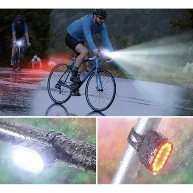 Trizand Fietsverlichting Set - USB Oplaadbaar & Waterbestendig