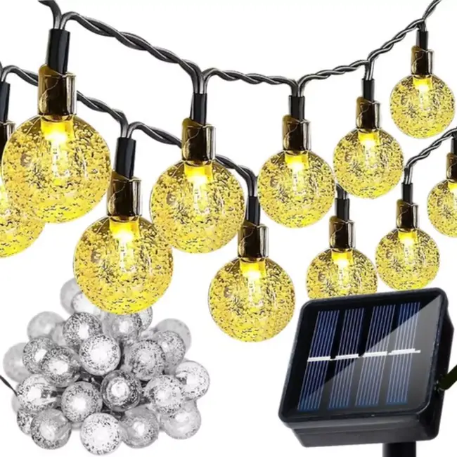 Gardlov Solar Lichtslinger 7m IP65 – Waterdichte Decoratieve Buitenverlichting