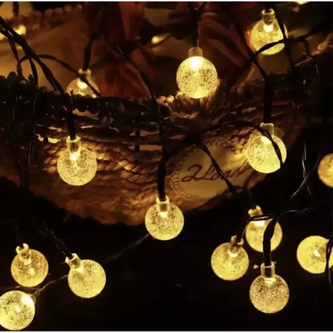 Gardlov Solar Lichtslinger 7m IP65 – Waterdichte Decoratieve Buitenverlichting