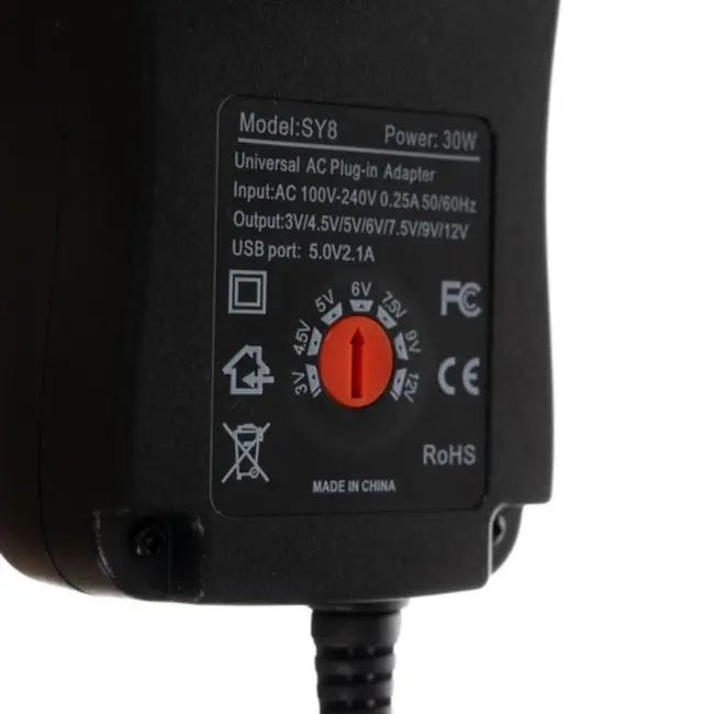 Izoxis Universele Voeding – Instelbare Spanningsregelaar voor Elektronische Apparaten