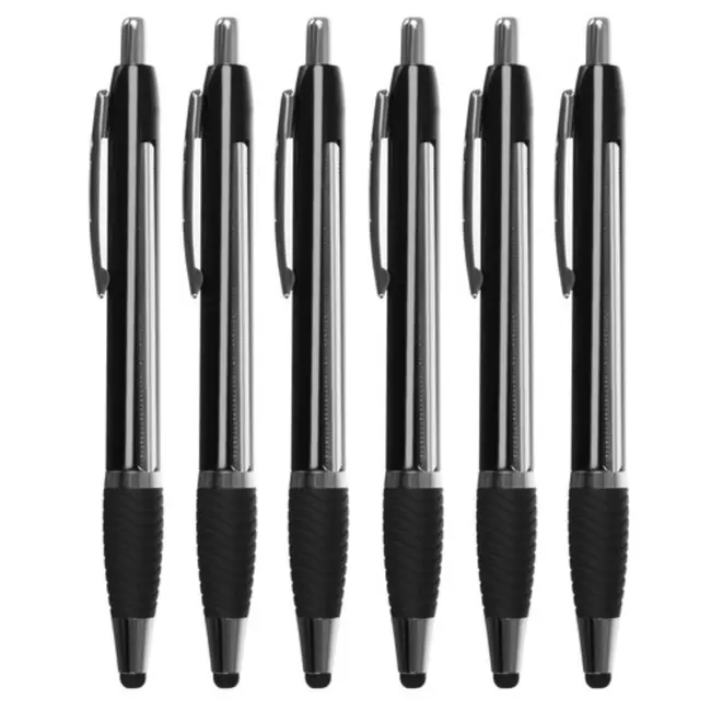 Maaleo Notitiepen Set – Uittrekbare Notitie – Stylus Functie – 6 Stuks