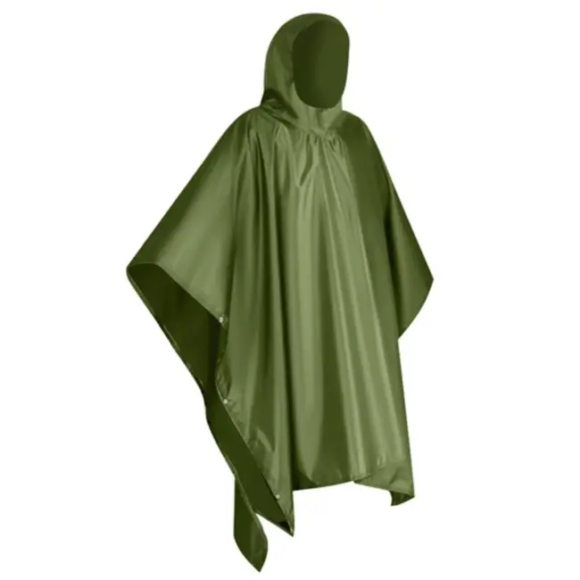 Trizand Regenponcho – Groene Waterdichte Poncho – Unisex en Duurzaam