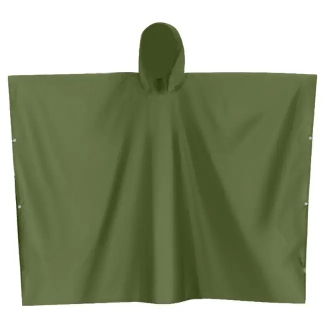 Trizand Regenponcho – Groene Waterdichte Poncho – Unisex en Duurzaam