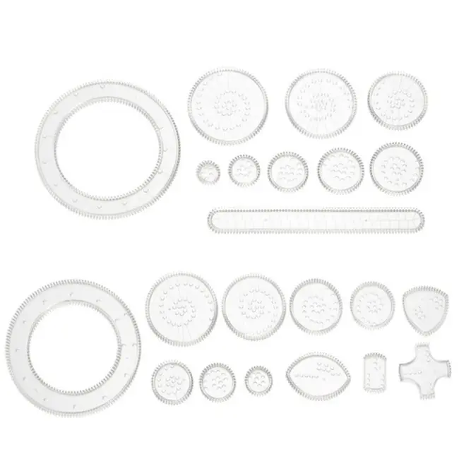 Maaleo Tekenset – Geometrische Spirograaf met 22 Sjablonen en Stiften