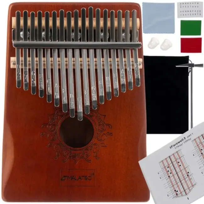 Malatec Kalimba 17 Toetsen – Inclusief Stemhamer en Accessoires