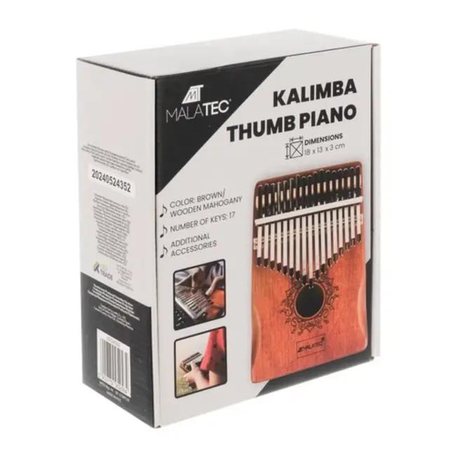 Malatec Kalimba 17 Toetsen – Inclusief Stemhamer en Accessoires