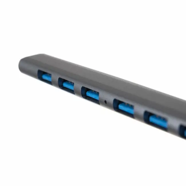 Izoxis 7-poorts USB Hub - USB 3.2 Gen.1 - Snelle Connectiviteit en Slank Aluminium Ontwerp