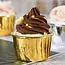 Ruhhy Gouden Muffin Cups - Set van 50 - Aluminium Vetbestendige Cupcakevormpjes