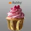 Ruhhy Gouden Muffin Cups - Set van 50 - Aluminium Vetbestendige Cupcakevormpjes