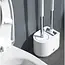 Ruhhy Toiletborstel Set - Dubbele Borstel met Druppelopvang - Hygiënisch en Duurzaam Ontwerp
