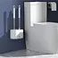 Ruhhy Toiletborstel Set - Dubbele Borstel met Druppelopvang - Hygiënisch en Duurzaam Ontwerp