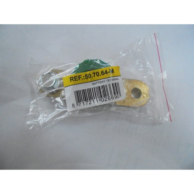 Dragon-Tools accupoolklem massaschakelaar - metaal - afkoppelbaar, anti-diefstal - diameter 34 mm - groen - 12-24 V, 125 A - voor auto