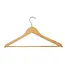 Ruhhy Houten Kledinghangers - Set van 10, Ergonomisch en Duurzaam, Perfect voor Uw Garderobe