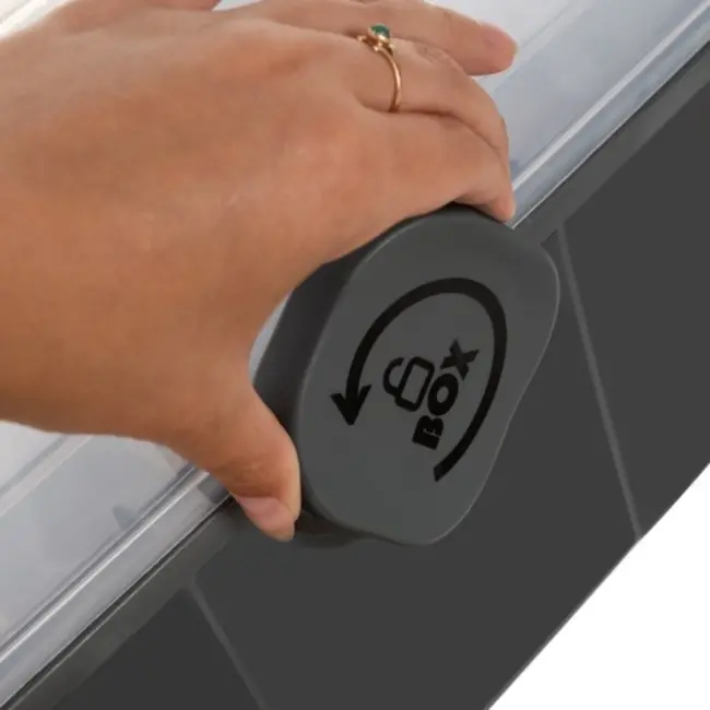 Ruhhy Medicijn Organizer - Tweelaagse Opbergbox - Transparant Deksel - Veilig en Duurzaam