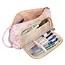 Maaleo Grote School Etui - Roze - Twee Vakken - Ruime Organizer
