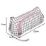 Maaleo Dubbele Uitbreidbare Etui - Wit Geruit - Twee Compartimenten - Mesh Organizer