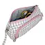 Maaleo Dubbele Uitbreidbare Etui - Wit Geruit - Twee Compartimenten - Mesh Organizer