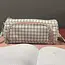Maaleo Dubbele Uitbreidbare Etui - Wit Geruit - Twee Compartimenten - Mesh Organizer