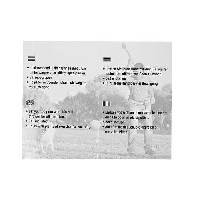 Benson Krachtige balwerper - 63 cm - Drie kleuren - Inclusief bal - Voor eindeloos speelplezier