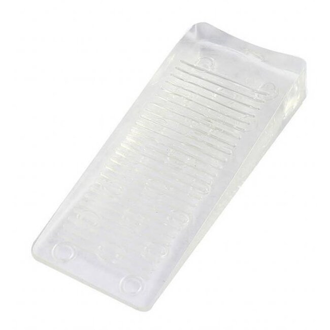 Benson Flexibele deurstopper - Transparant - 16 mm - Voorkomt deurklappen - Beschermt deuren