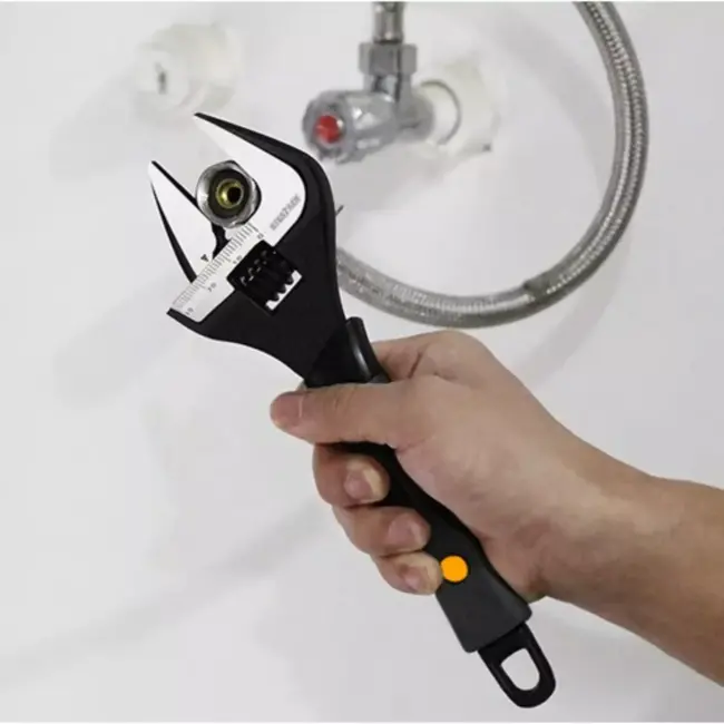 Bigstren Verstelbare Moersleutel - 0-35 mm - Carbon Staal - Ergonomische TPR Handgreep