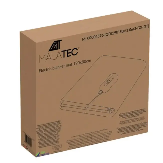 Malatec Elektrische Deken - 190x80 cm - Warm en Veilig